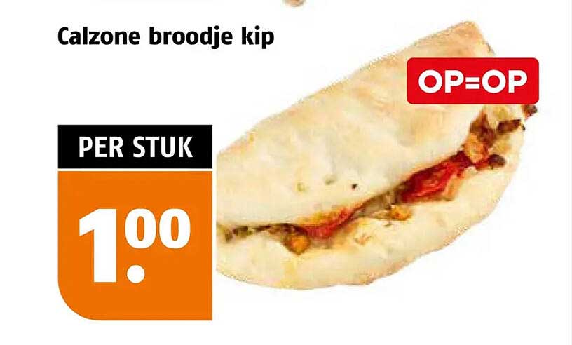 Calzone broodje kip