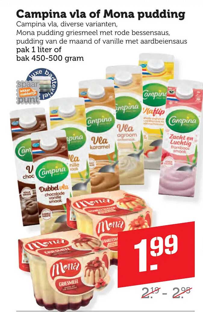 Campina vla of Mona pudding
