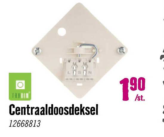 Centraaldoosdeksel