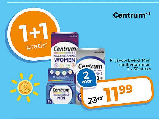 Centrum** 1+1 gratis