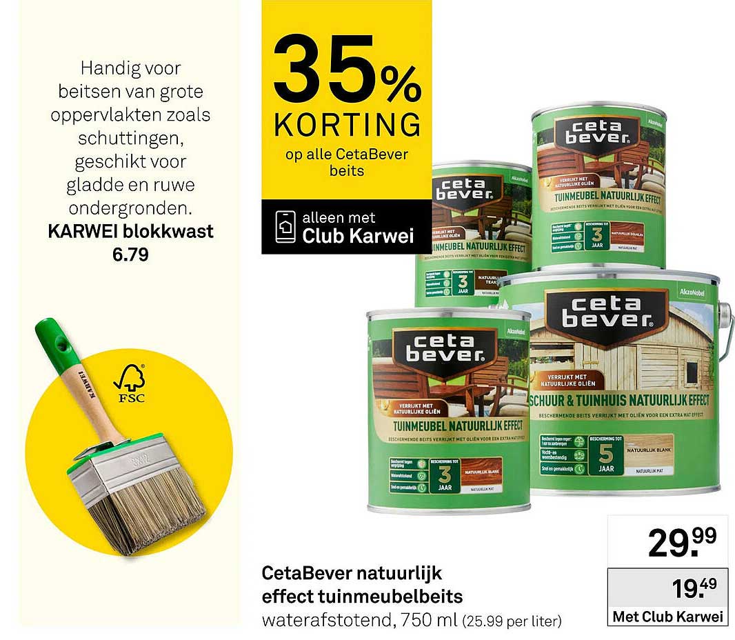 CetaBever natuurlijk effect tuinmeubelbeits