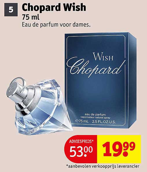 Chopard Wish 75 ml Eau de parfum voor dames.