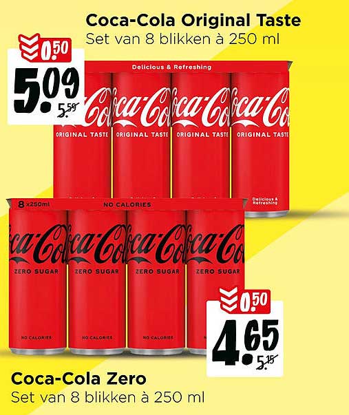 Coca-Cola Original Taste Set van 8 blikken à 250 ml