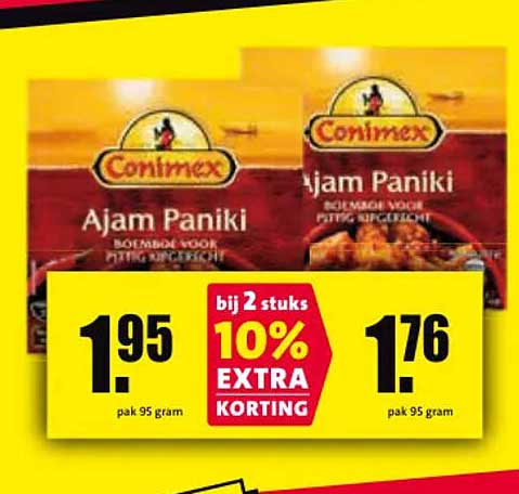 Conimex Ajam Paniki bij 2 stuks 10% EXTRA KORTING