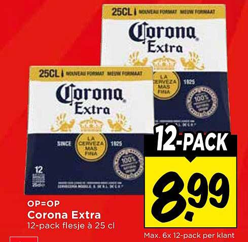 Corona Extra 12-pack flesje à 25 cl