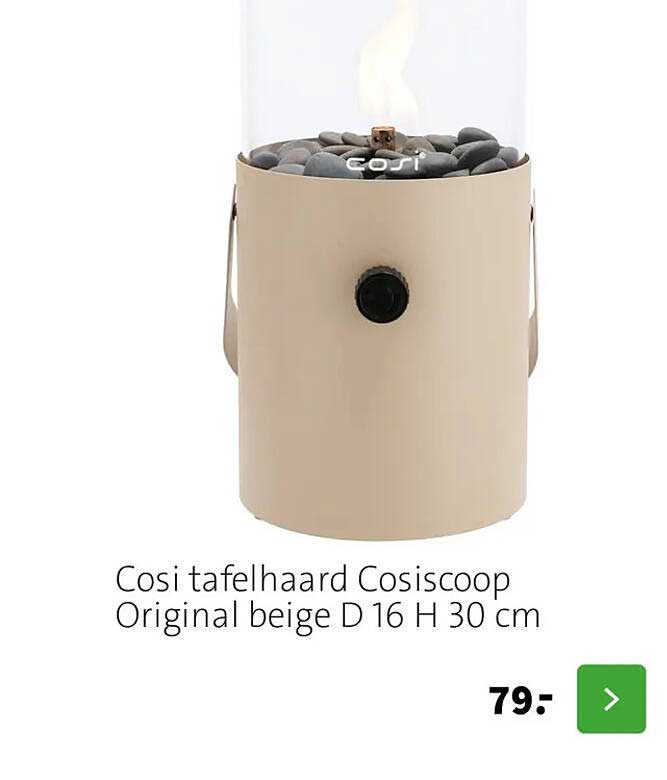 Cosi tafelhaard Cosiscoop Original beige D 16 H 30 cm