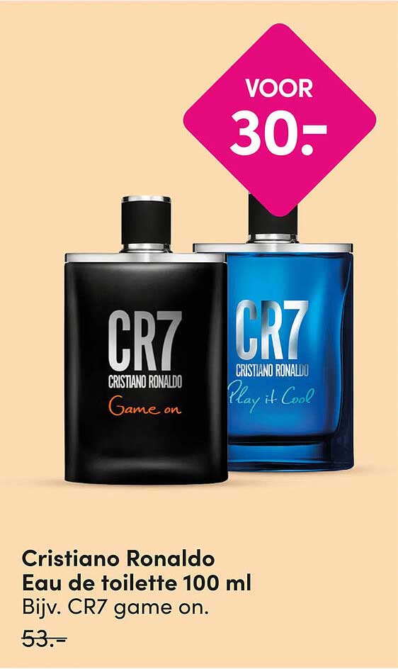 Cristiano Ronaldo Eau de toilette 100 ml Bijv. CR7 game on. VOOR 30.-