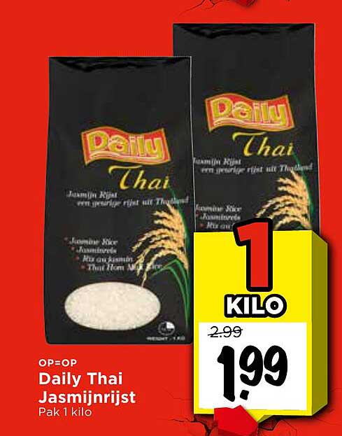 Daily Thai Jasmijnrijst Pak 1 kilo