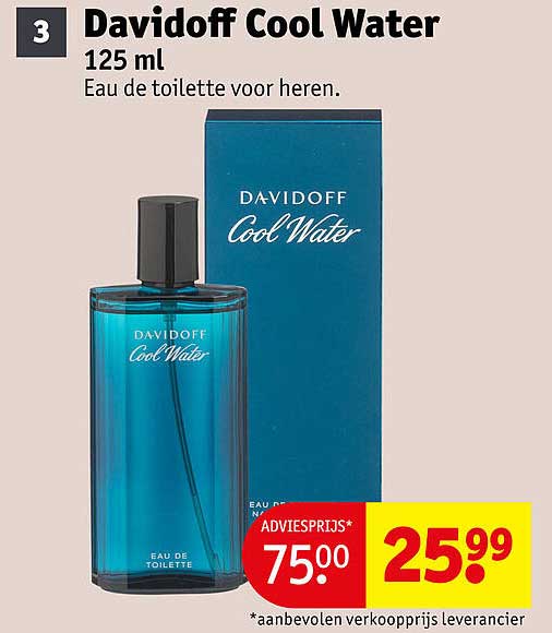 Davidoff Cool Water 125 ml Eau de toilette voor heren
