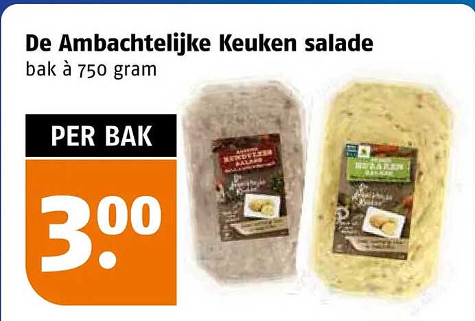 De Ambachtelijke Keuken salade bak à 750 gram