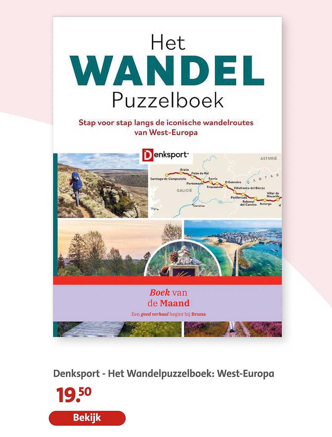Denksport - Het Wandelpuzzelboek: West-Europa