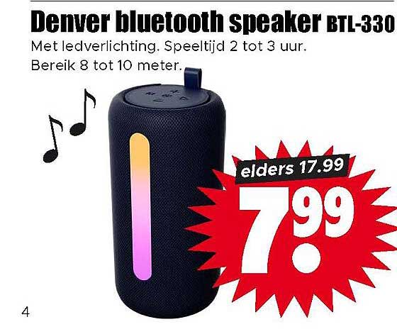 Denver bluetooth speaker BTL-330