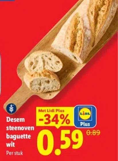 Desem stenenoven baguette wit