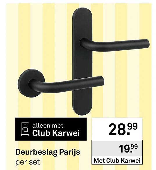 Deurbeslag Parijs per set