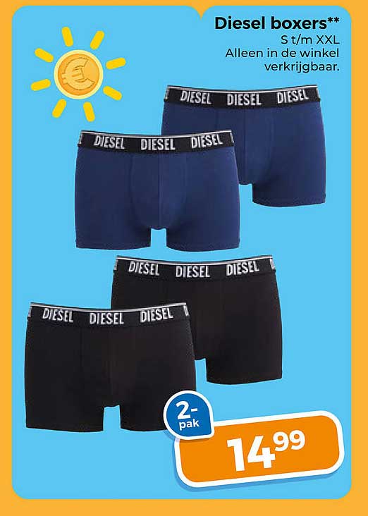 Diesel boxers** St/m XXL Alleen in de winkel verkrijgbaar.