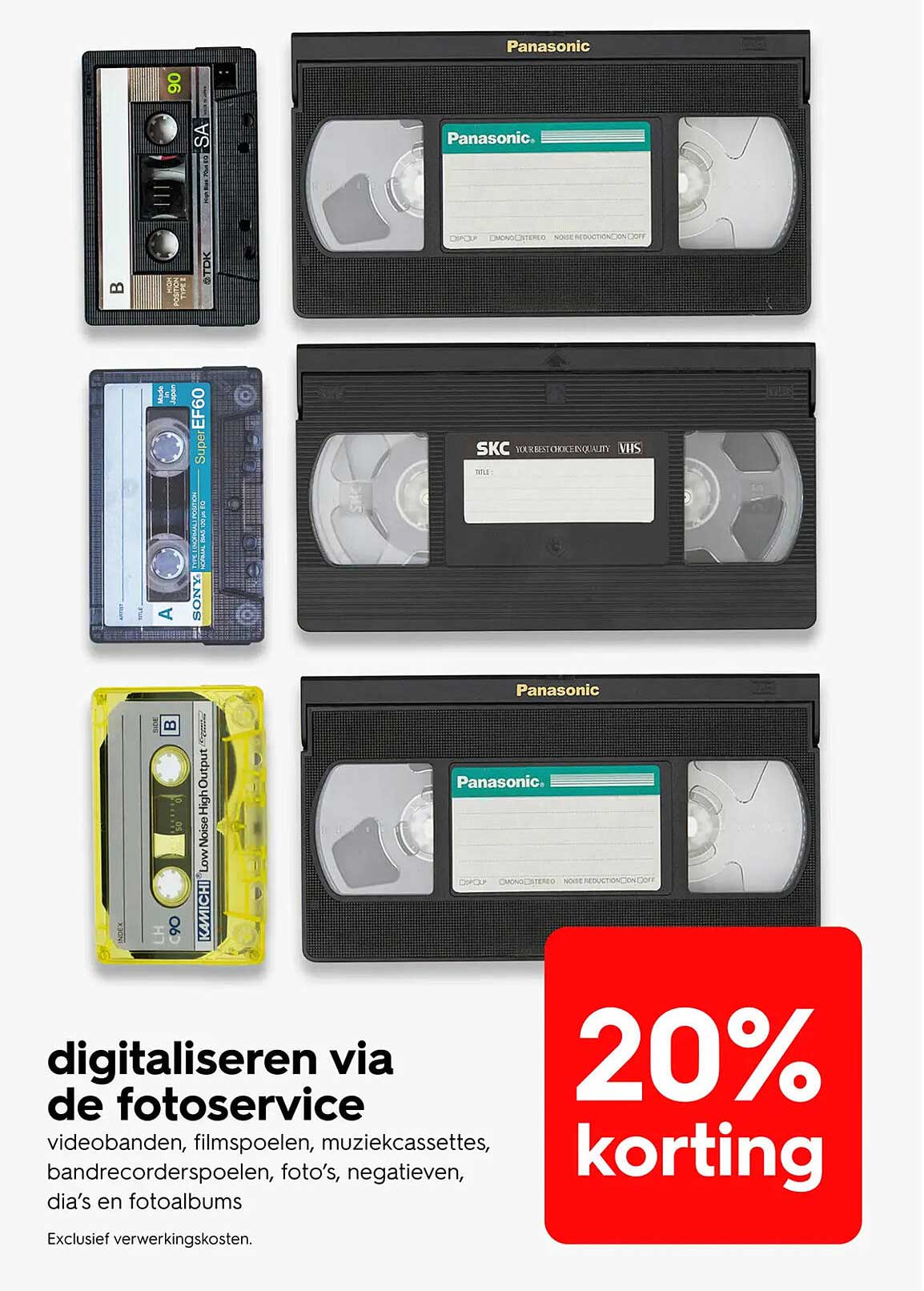 digitaliseren via de fotoservice 20% korting