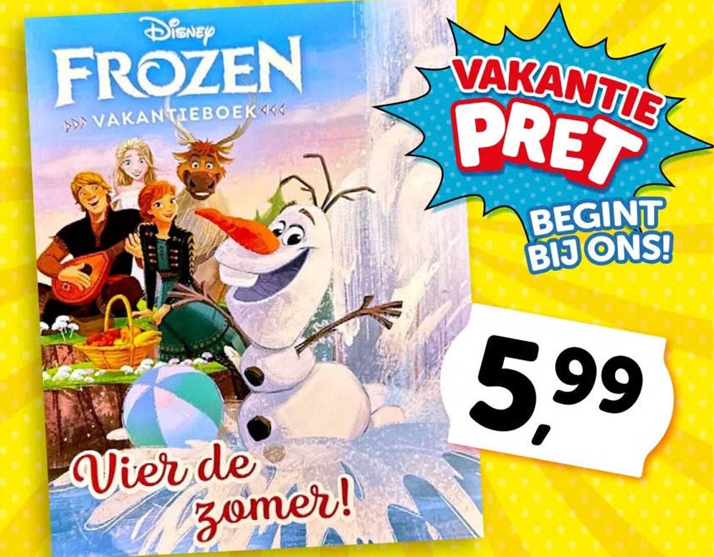 Disney Frozen vakantieboek Vakantiepret begint bij ons! Vier de zomer!