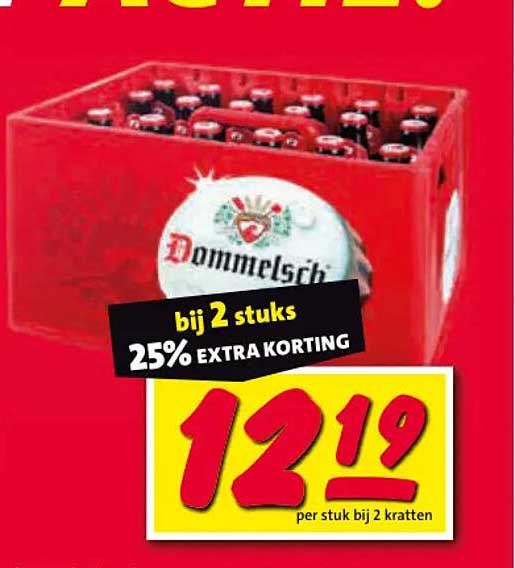 Dommelsch bij 2 stuks 25% EXTRA KORTING