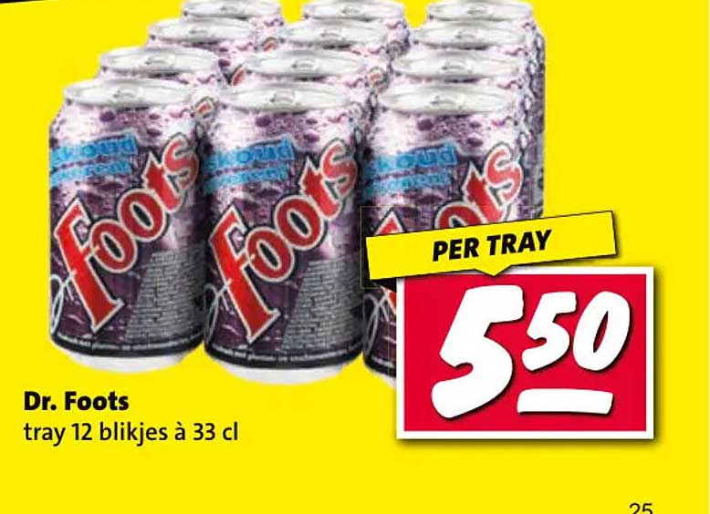 Dr. Foots tray 12 blikjes à 33 cl