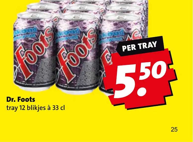 Dr. Foots tray 12 blikjes à 33 cl