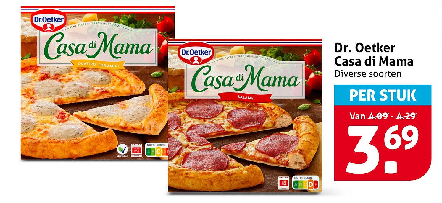 Dr. Oetker Casa di Mama Diverse soorten PER STUK