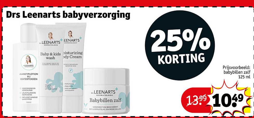 Drs Leenarts babyverzorging 25% KORTING