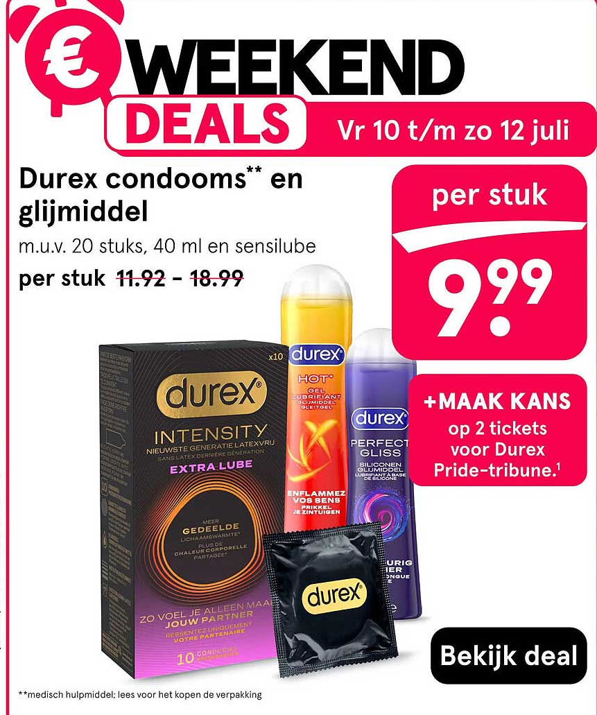 Durex condooms** en glijmiddel