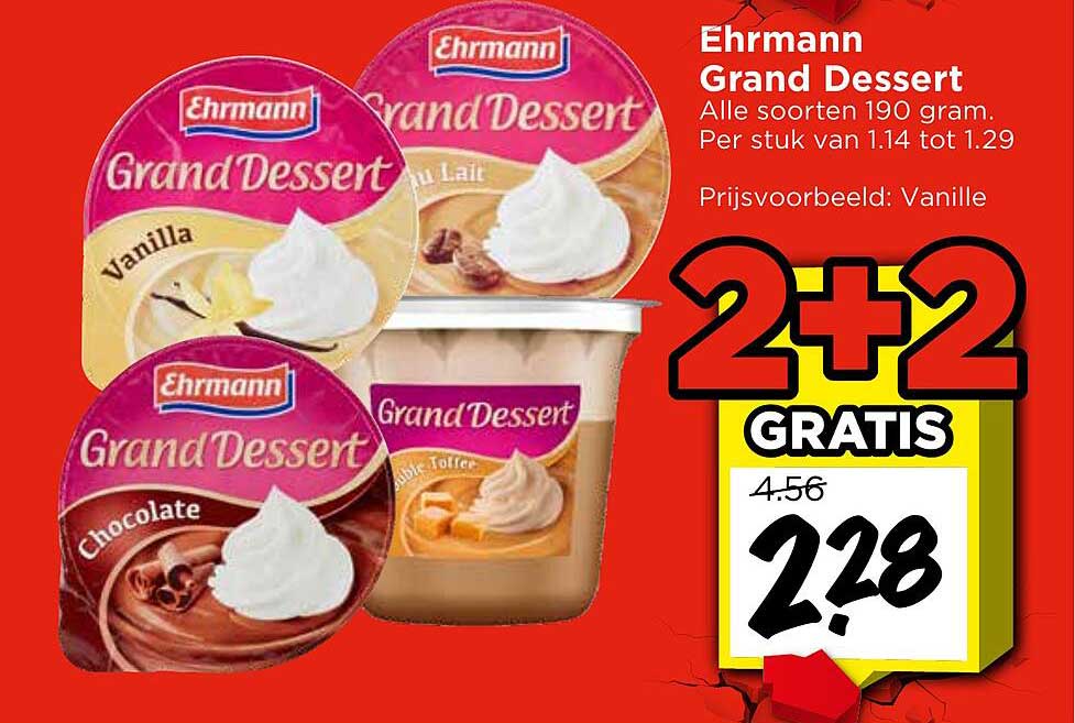 Ehrmann Grand Dessert 2+2 GRATIS