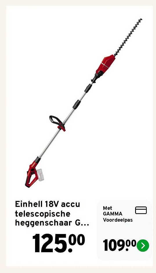 Einhell 18V accu telescopische heggenschaar G...