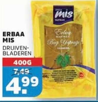ERBAA MIS DRUIVEN-BLADEREN 400G