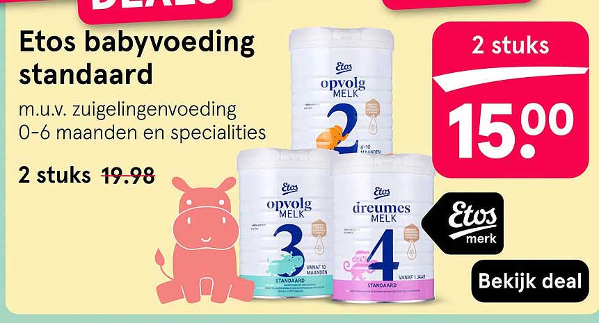 Etos babyvoeding standaard