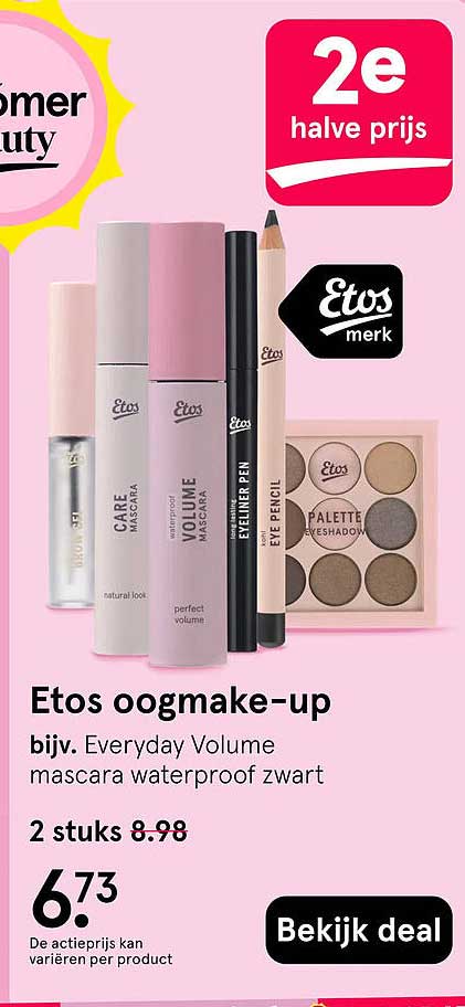 Etos oogmake-up 2e halve prijs