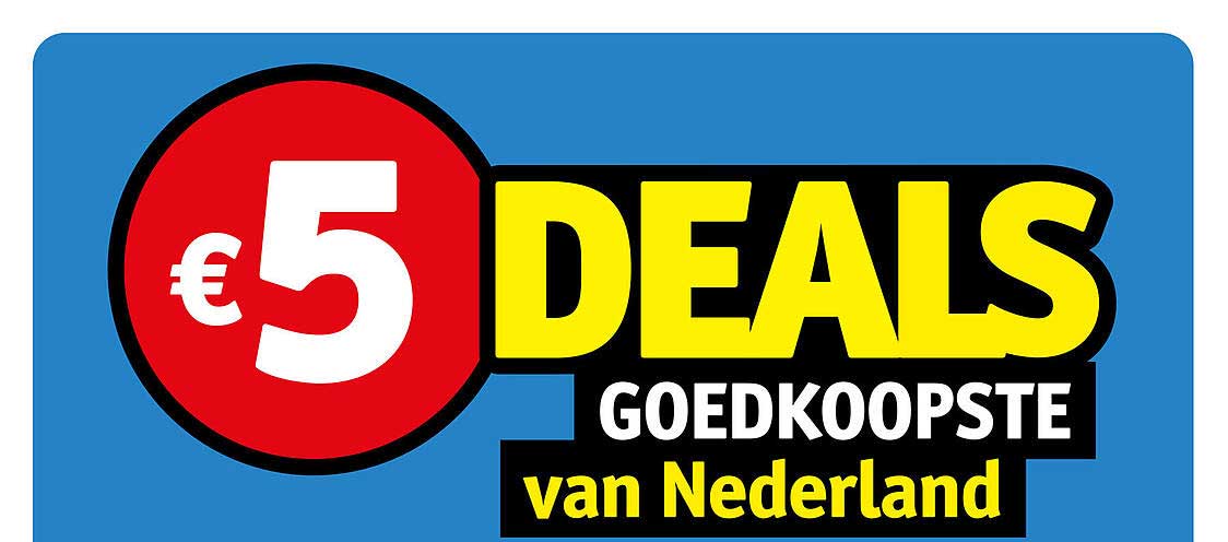 €5 DEALS GOEDKOOPSTE van Nederland