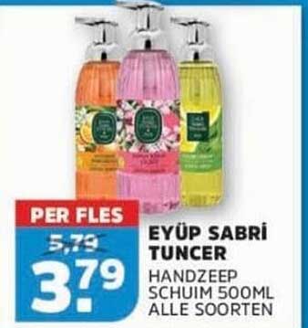 EYÜP SABRİ TUNCER HANDZEEP SCHUIM 500ML ALLE SOORTEN PER FLES