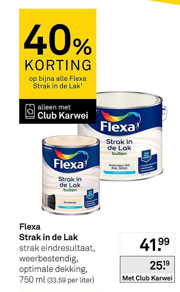Flexa Strak in de Lak 40% korting