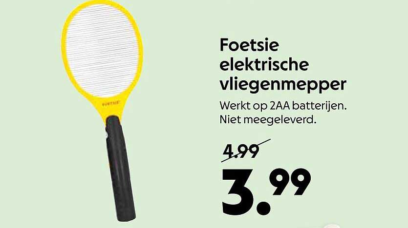 Foetsie elektrische vliegenmepper