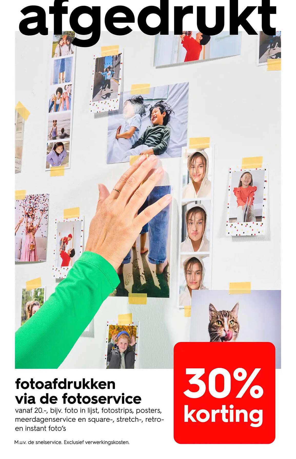 fotoafdrukken via de fotoservice 30% korting