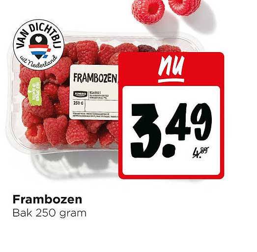 Frambozen Bak 250 gram