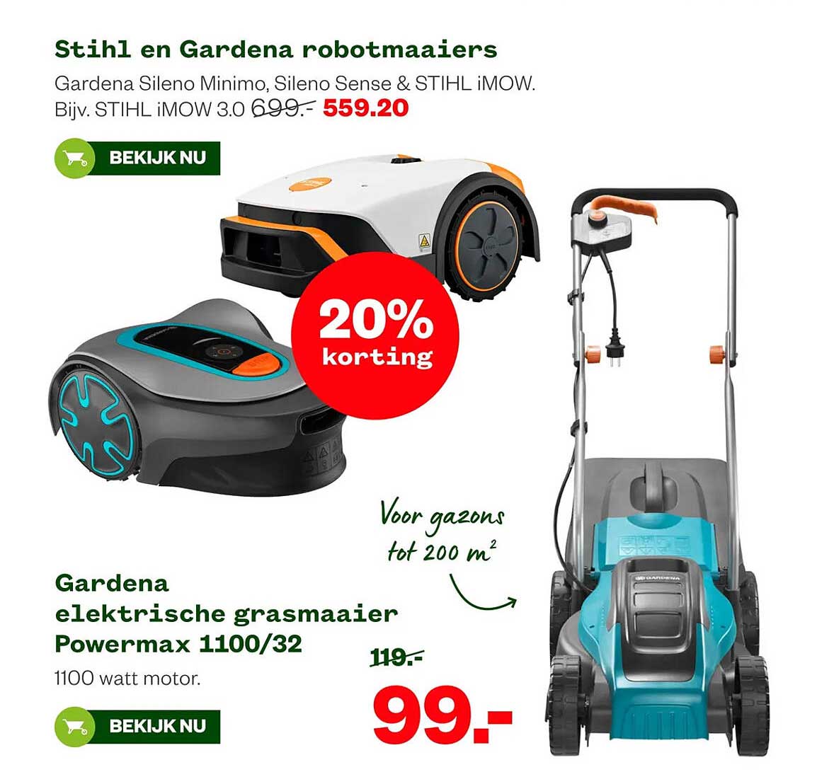 Gardena elektrische grasmaaier Powermax 1100/32
