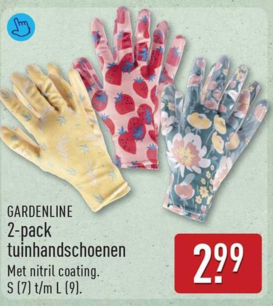 GARDENLINE 2-pack tuinhandschoenen