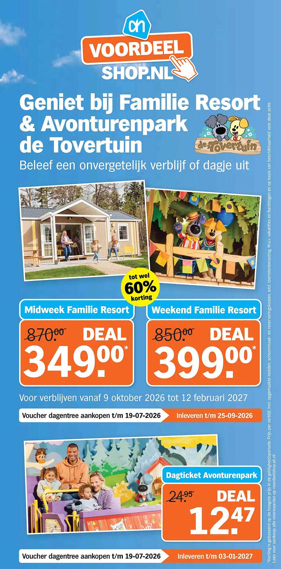 Geniet bij Familie Resort & Avonturenpark de Tovertuin