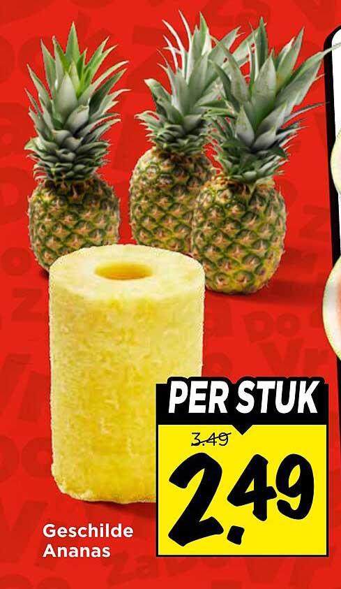Geschilde Ananas PER STUK