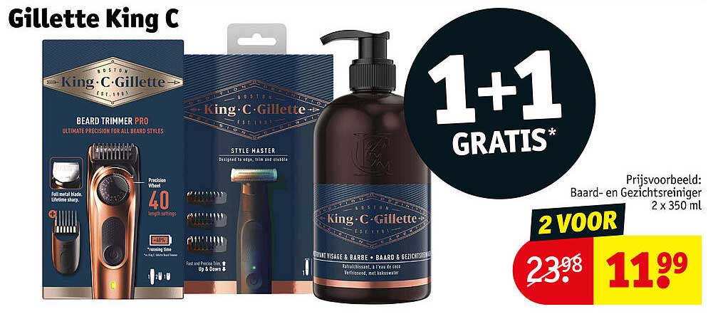 Gillette King C 1+1 gratis