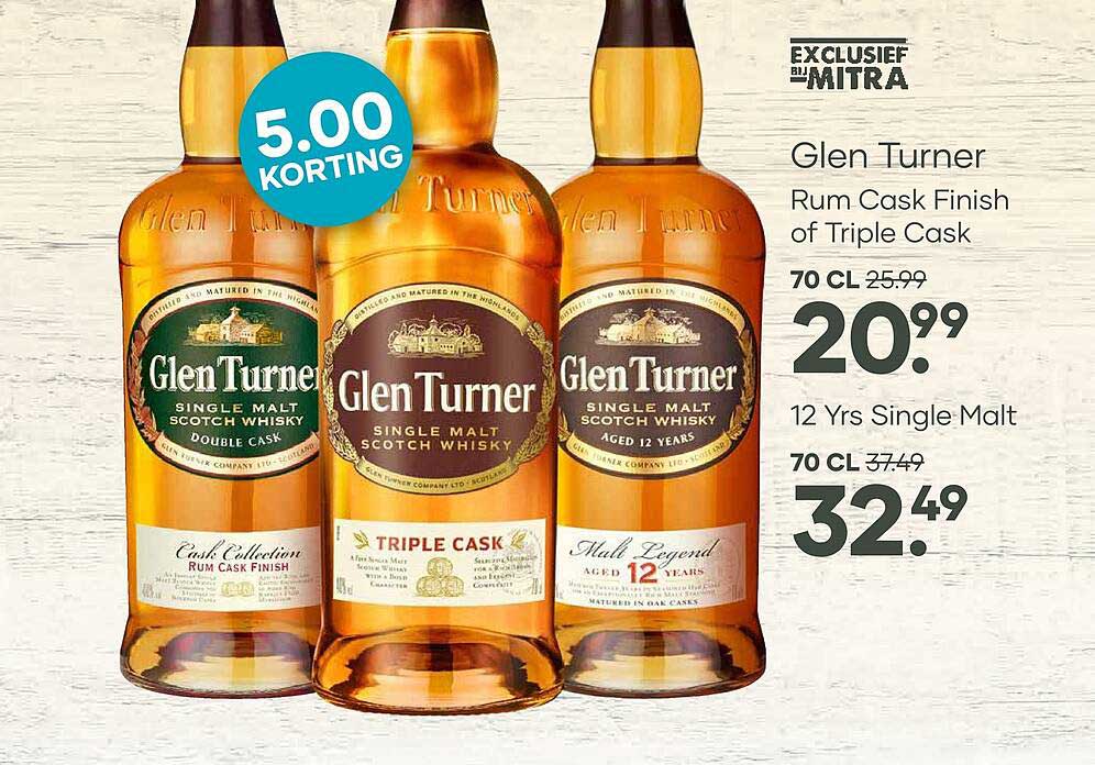 Glen Turner Rum Cask Finish of Triple Cask
