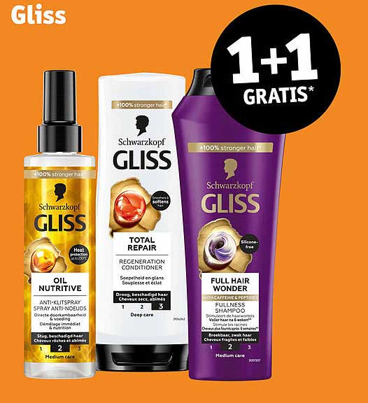 Gliss 1+1 GRATIS*