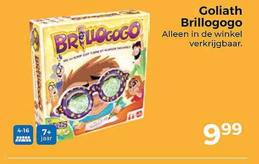 Goliath Brillogogo Alleen in de winkel verkrijgbaar.