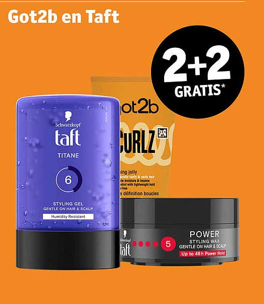 Got2b en Taft 2+2 GRATIS*