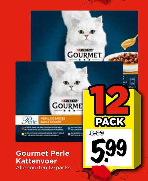Gourmet Perle Kattenvoer Alle soorten 12-packs