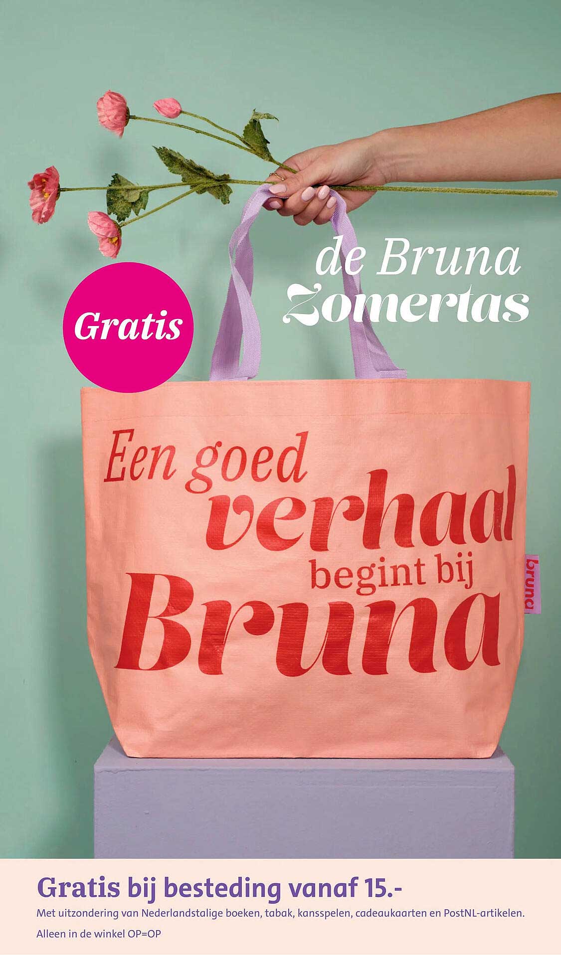 Gratis bij besteding vanaf 15.-