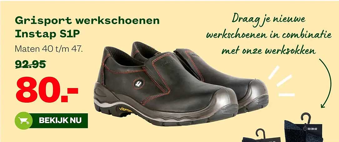 Grisport werkschoenen Instap S1P